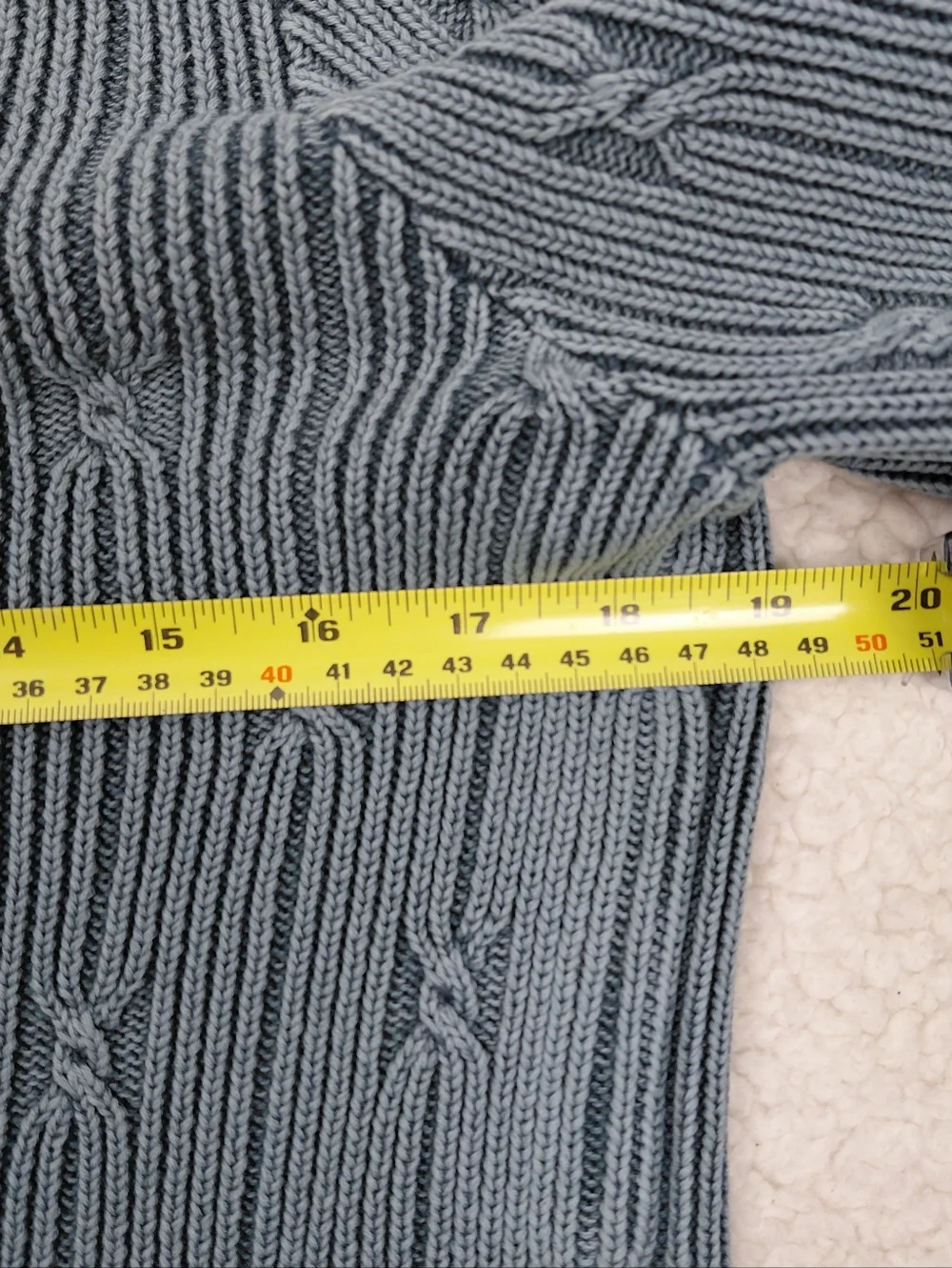 The Territory Ahead‎ Cotton Sweater Women's Size Large Cable Knit 100% Cotton